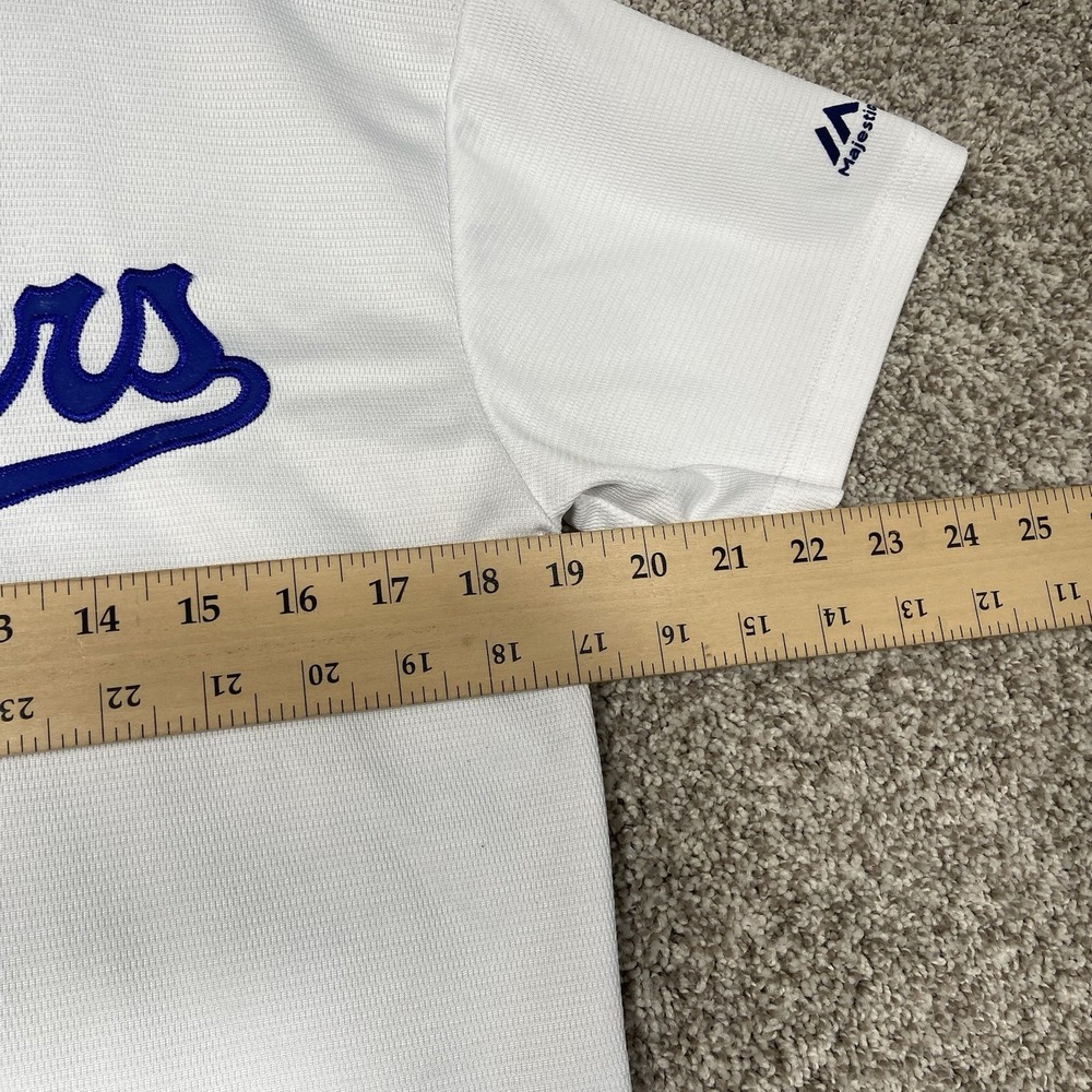 Majestic Dodgers Clayton Kershaw Jersey Youth XL 18/20 White Los Angeles MLB - Picture 5 of 7